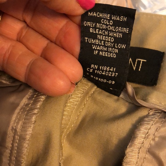 Lane Bryant Khaki Capri Side Slit - Picture 7 of 8